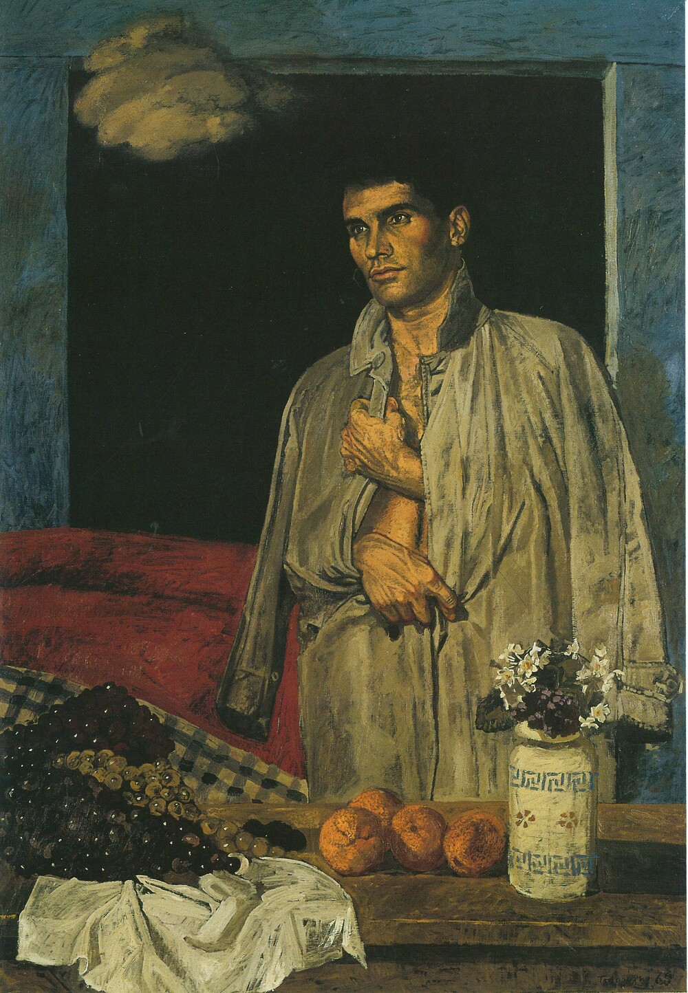 Γιάννης Τσαρούχης (1910-1989), «Σπουδή για τον χειμώνα σε φυσικό μέγεθος», 1969. Λάδι σε πανί, 155 × 100 εκ. Ιδιωτική Συλλογή, Αθήνα